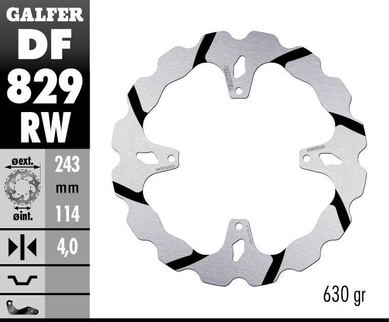 Obrázek produktu BRZDOVÝ KOTOUČ PEVNÁ VLNA GR DF829RW