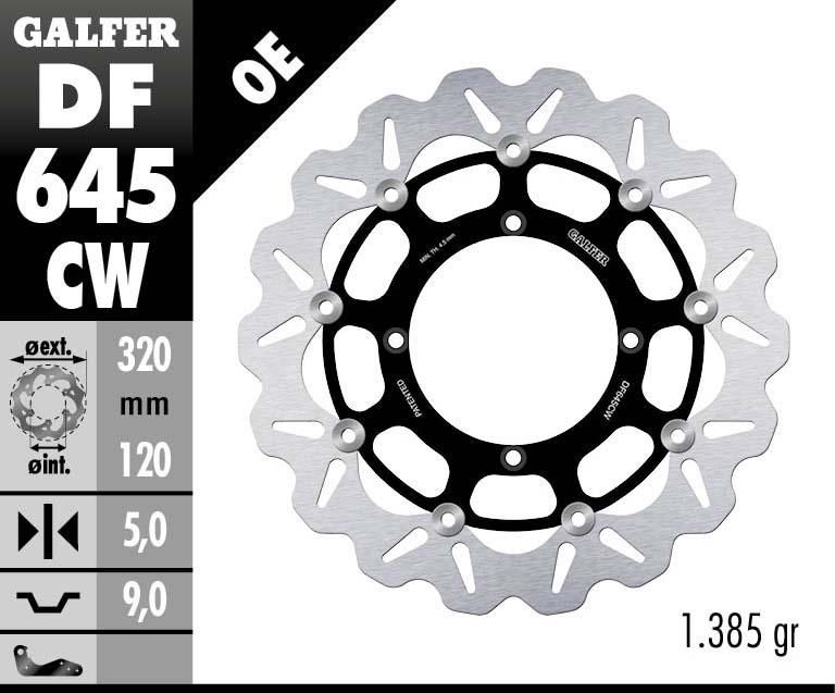 Obrázek produktu PLOVOUCÍ VLNA BRZDOVÉHO KOTOUČE DF645CW