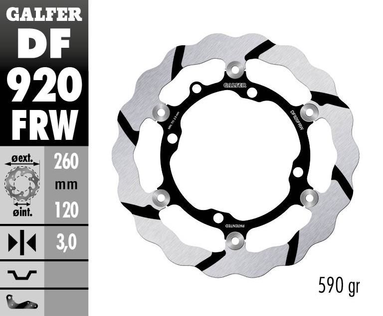 Obrázek produktu PLOVÁK BRZDOVÉHO KOTOUČE WAVE GR DF920FRW