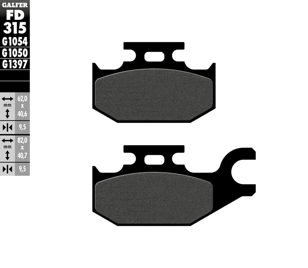 Obrázek produktu BRZDOVÉ DESTIČKY POLOKOVOVÉ FD315G1054