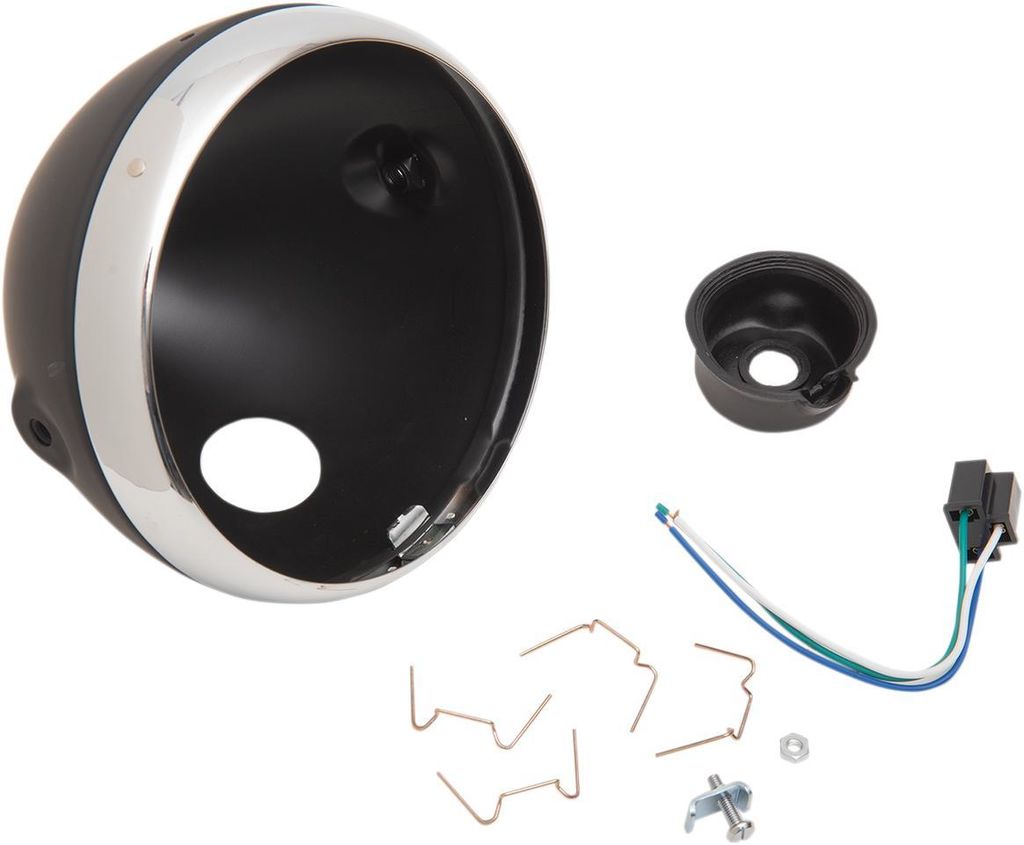 Obrázek produktu H/LAMP LUCAS 7" SHELL BLK 66-65068