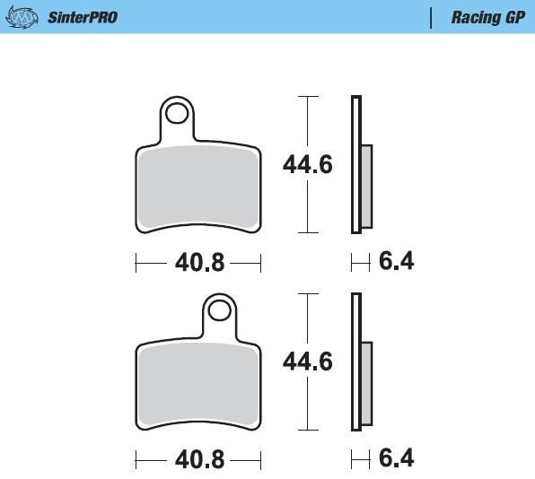 Obrázek produktu MOTO-MASTER BRZDY PAD SINTER RACING (099312) 099312