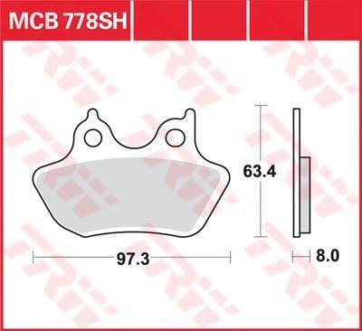 Obrázek produktu BRZDOVÉ DESTIČKY 44082-00C MCB778SH