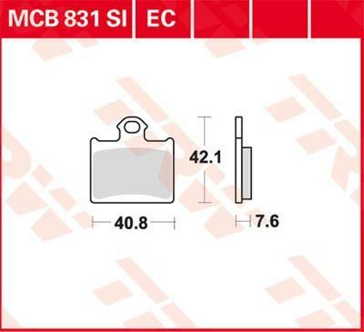 Obrázek produktu BRZDOVÉ DESTIČKY ORGANIC OFFROAD MCB831EC