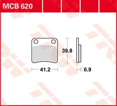 Obrázek produktu BRZDOVÉ DESTIČKY ORGANIC STREET MCB620