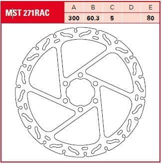 Obrázek produktu BRZDOVÝ ROTOR FIX RAC L/R MST271RAC