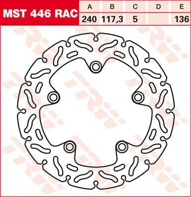 Obrázek produktu BRZDOVÝ ROTOR FIX RAC L/R MST446RAC