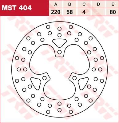 Obrázek produktu OPRAVA BRZDOVÉHO ROTORU KULATÝ L/R MST404