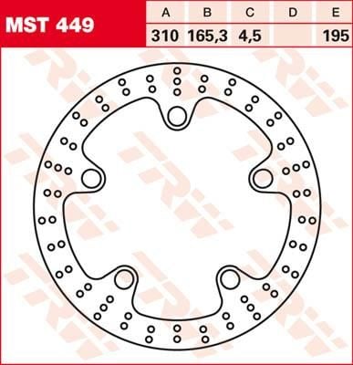 Obrázek produktu OPRAVA BRZDOVÉHO ROTORU KULATÝ L/R MST449