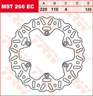 Obrázek produktu BRZDOVÝ ROTOR FIX WAVE L/R MST266EC