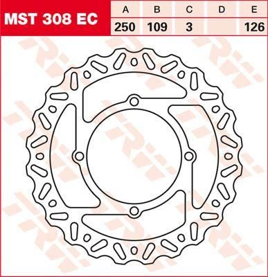 Obrázek produktu BRZDOVÝ ROTOR FIX WAVE L/R MST308EC