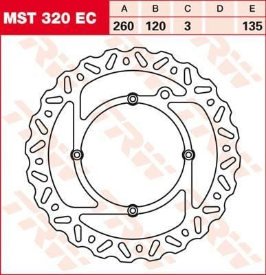 Obrázek produktu BRZDOVÝ ROTOR FIX WAVE L/R MST320EC