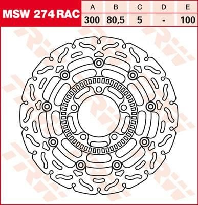 Obrázek produktu PLOVÁK BRZDOVÉHO ROTORU L/R MSW274RAC