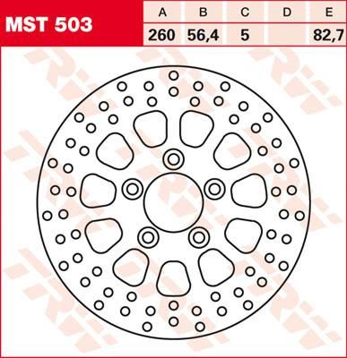 Obrázek produktu ZADNÍ BRZDOVÝ KOTOUČ SPORTSTER MST503