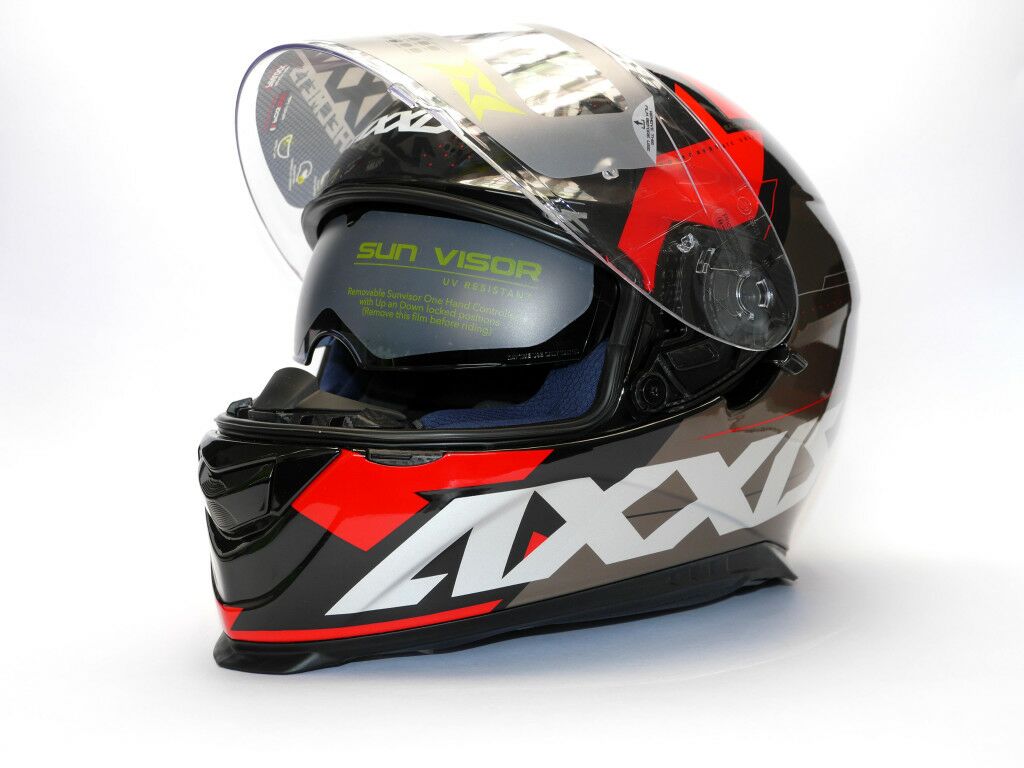 Obrázek produktu Integrální helma AXXIS EAGLE SV DIAGON D1 červená lesklá XXL 42565233118