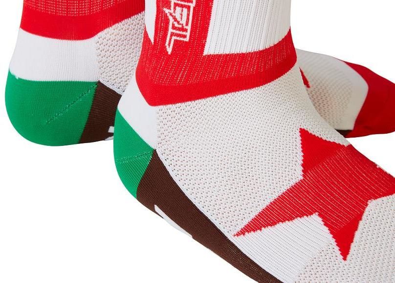 Obrázek produktu MTB ponožky O´Neal Performance CALIFORNIA červená/bílá/hnědá 0358-0105