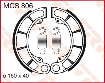 Obrázek produktu BRZDOVÉ ČELISTI TRW MCS806 MCS806