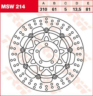 Obrázek produktu ROTOR TRW MSW214 MSW214