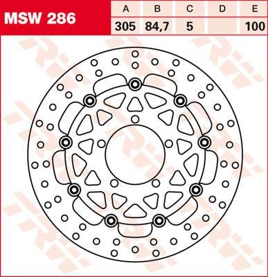 Obrázek produktu PLOVÁK BRZDOVÉHO ROTORU KULATÝ L/R MSW286