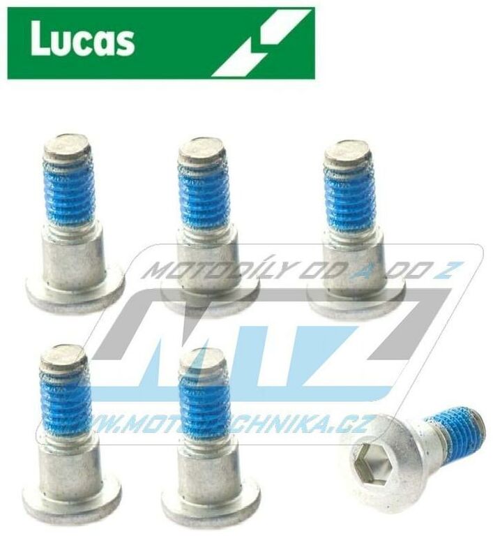 Obrázek produktu Šrouby brzdového kotouče M8x30 (sada 6ks) - Triumph Daytona 750+900+955+1000+1200+Speed Triple 750+900+955+Trident 750+900+Trophy 900+1200 LUMSS132-6