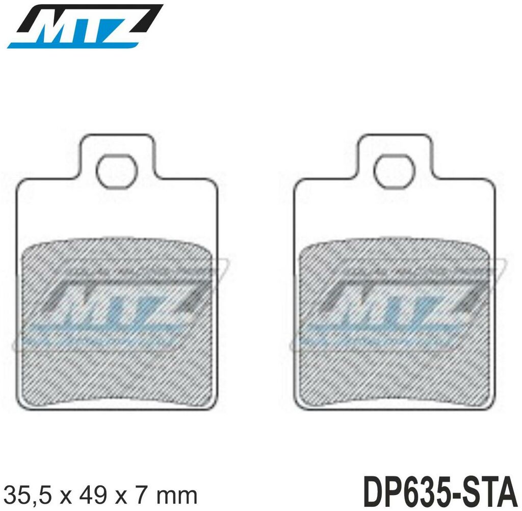 Obrázek produktu Destičky brzdové DP635-STA - směs Standard DP635-STA