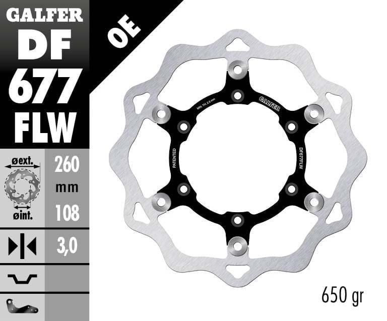 Obrázek produktu PLOVOUCÍ VLNA BRZDOVÉHO KOTOUČE DF677FLW