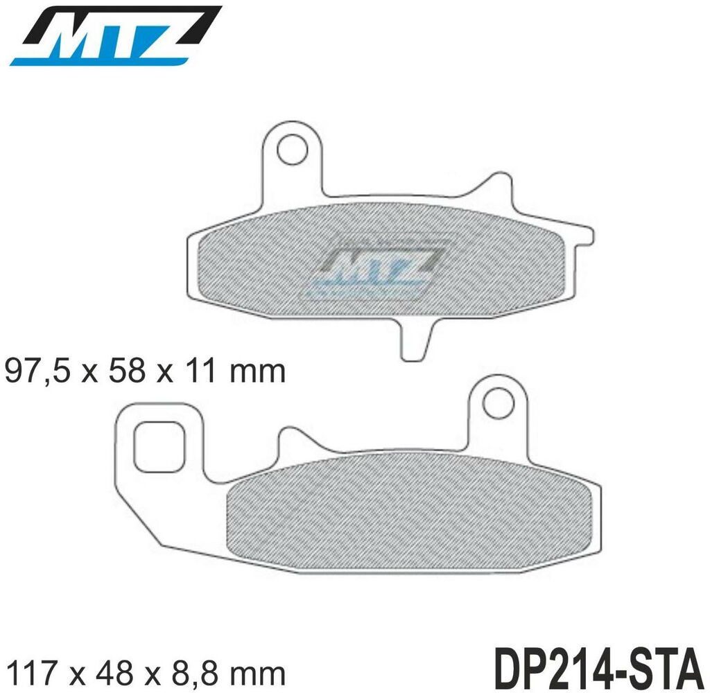 Obrázek produktu Destičky brzdové DP214-STA - směs Standard DP214-STA