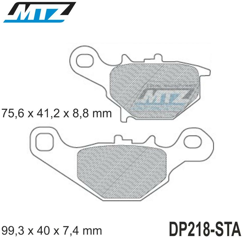 Obrázek produktu Destičky brzdové DP218-STA - směs Standard DP218-STA