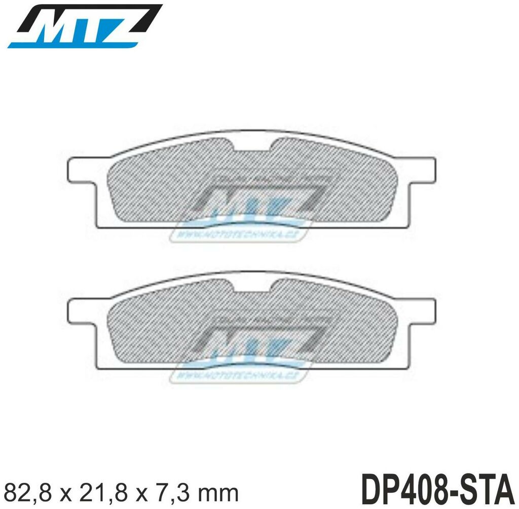 Obrázek produktu Destičky brzdové DP408-STA - směs Standard DP408-STA