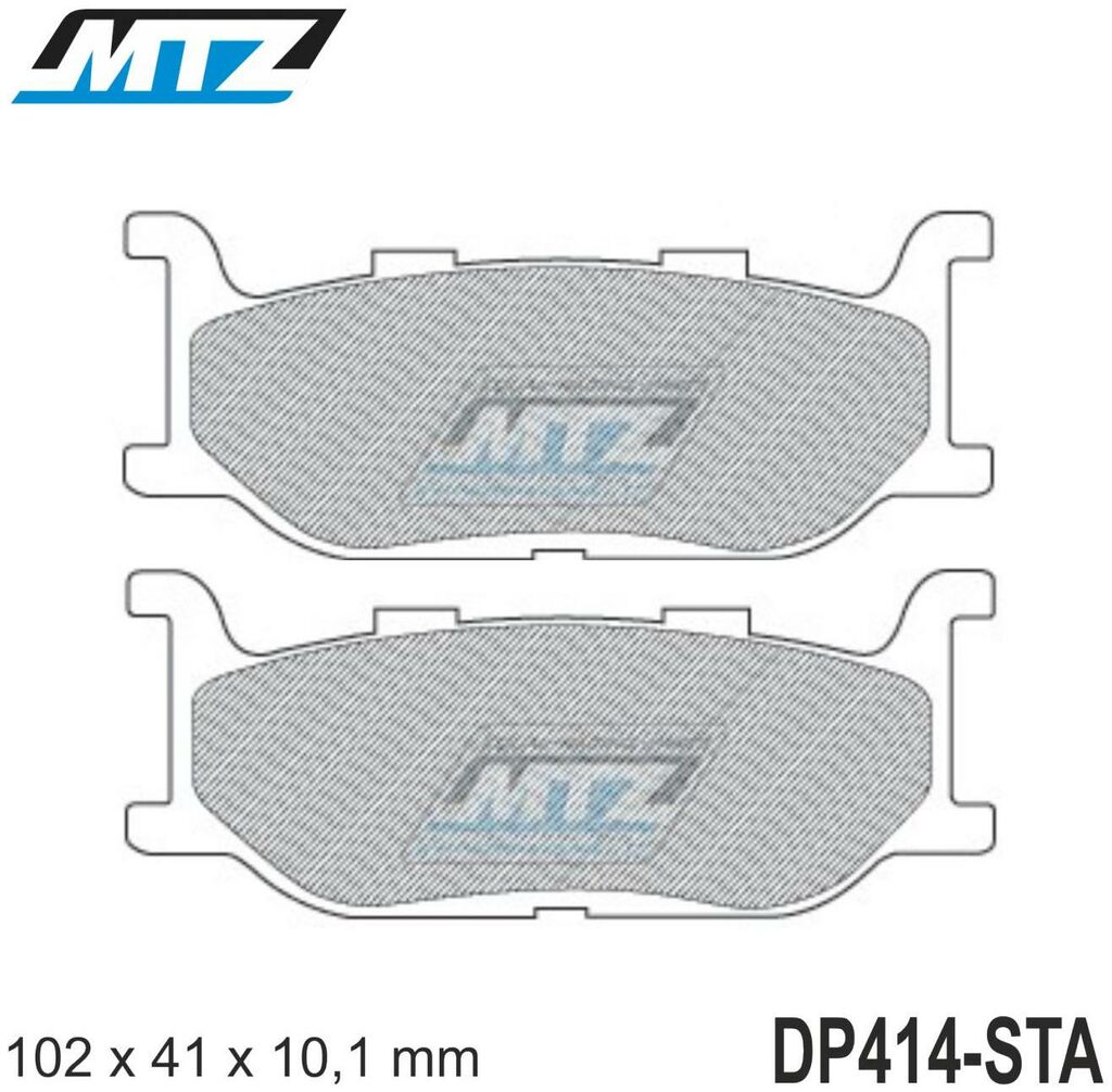 Obrázek produktu Destičky brzdové DP414-STA - směs Standard DP414-STA