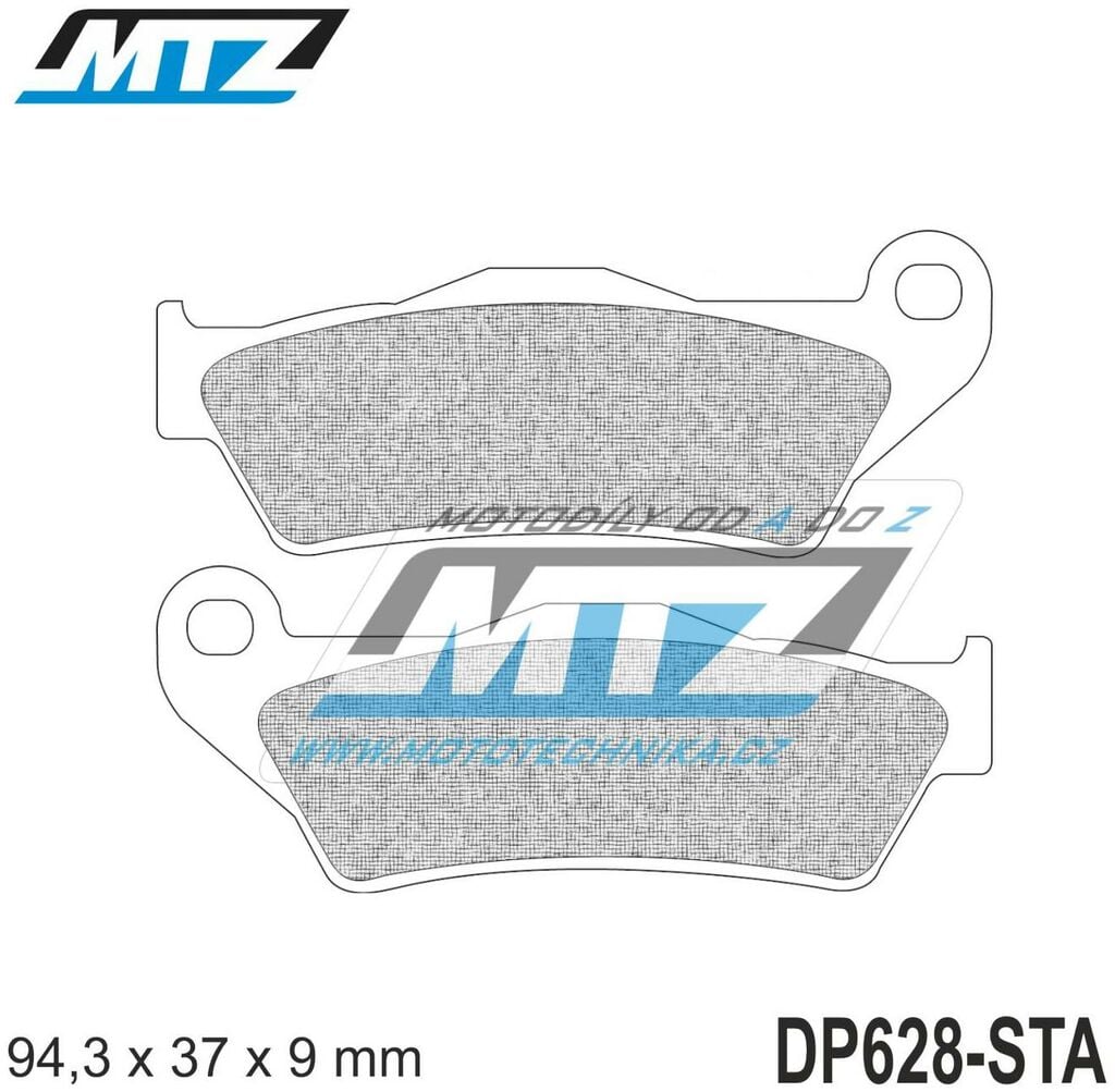 Obrázek produktu Destičky brzdové DP628-STA - směs Standard DP628-STA