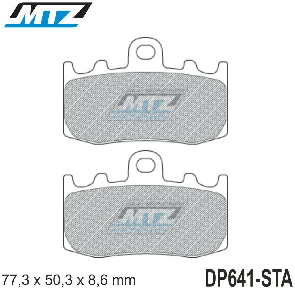 Obrázek produktu Destičky brzdové DP641-STA - směs Standard DP641-STA