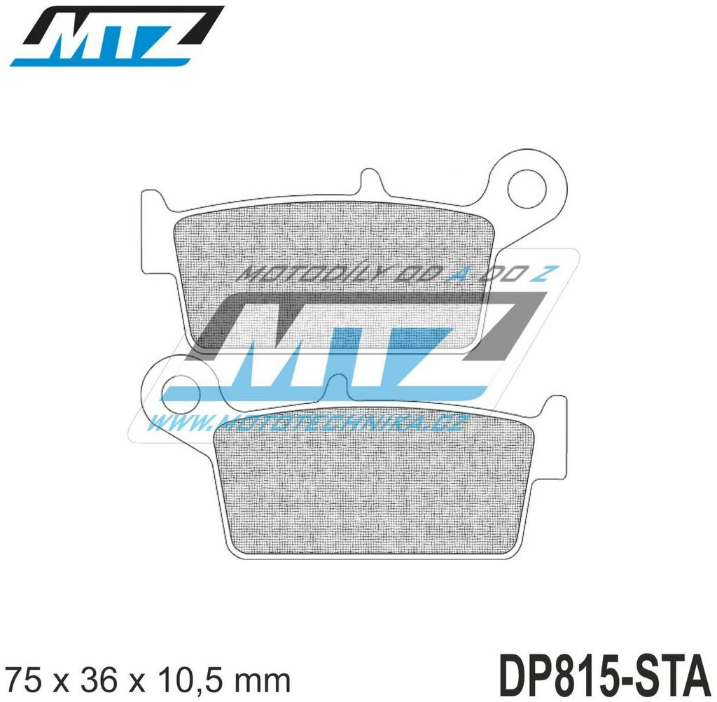 Obrázek produktu Destičky brzdové DP815-STA - směs Standard DP815-STA