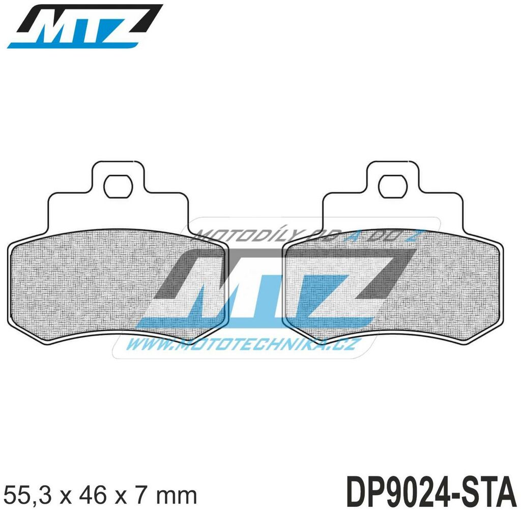 Obrázek produktu Destičky brzdové DP9024-STA - směs Standard DP9024-STA