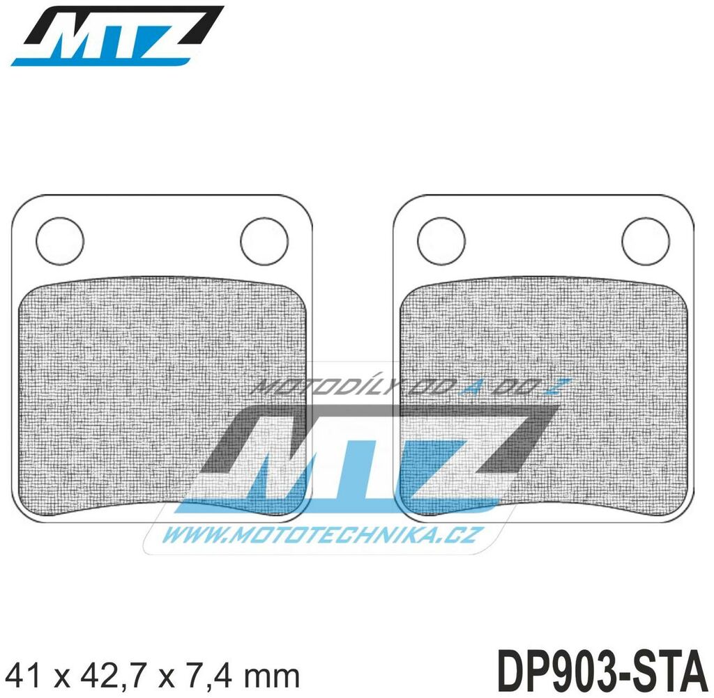 Obrázek produktu Destičky brzdové DP903-STA - směs Standard DP903-STA