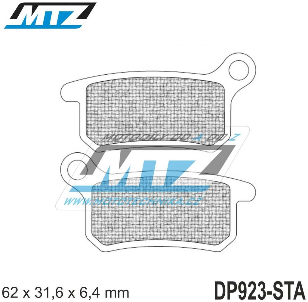 Obrázek produktu Destičky brzdové DP923-STA - směs Standard DP923-STA