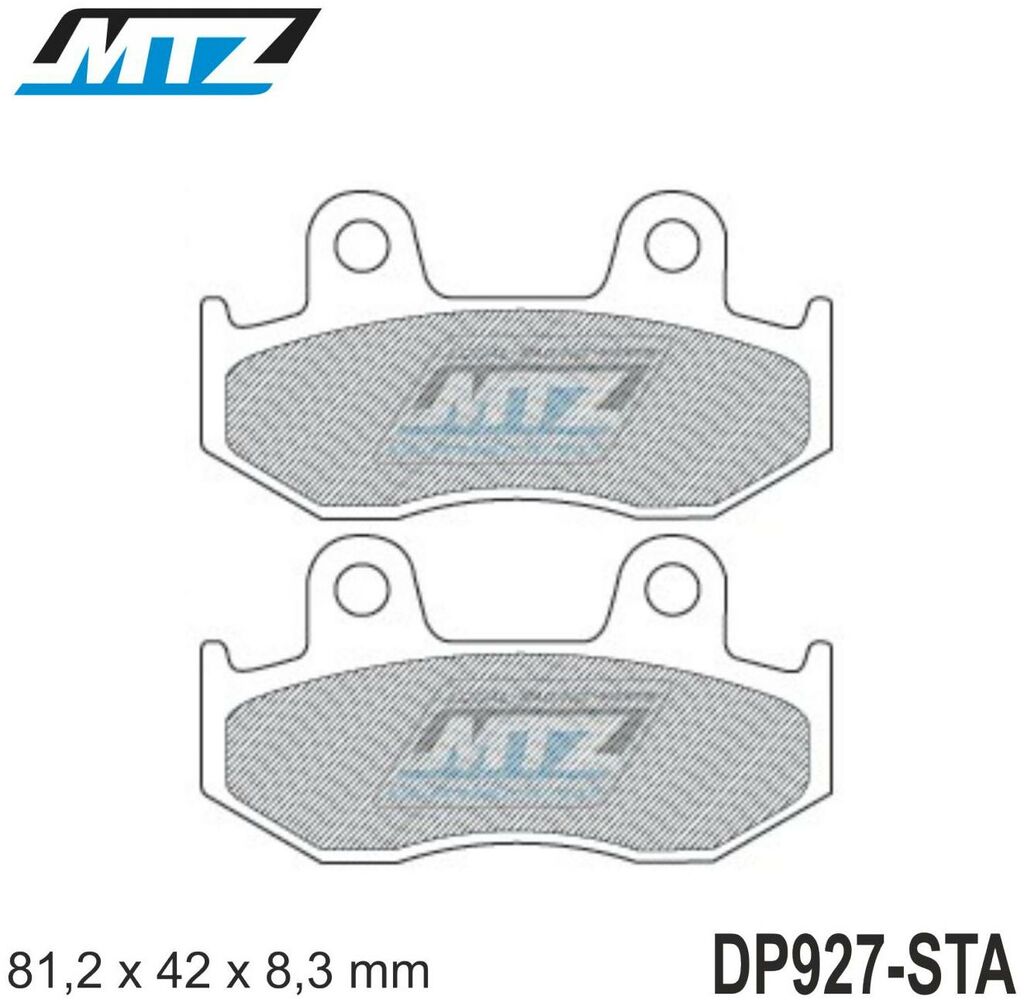 Obrázek produktu Destičky brzdové DP927-STA - směs Standard DP927-STA