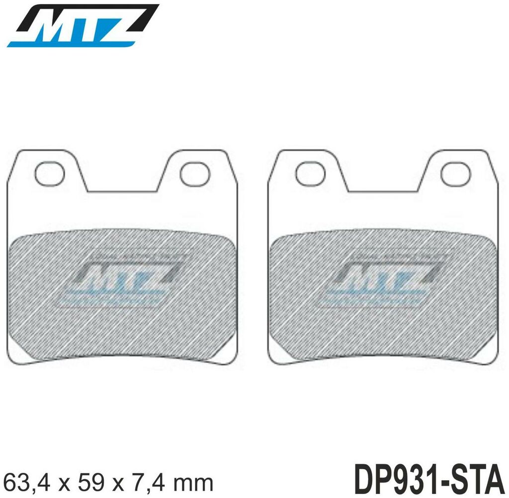 Obrázek produktu Destičky brzdové DP931-STA - směs Standard DP931-STA