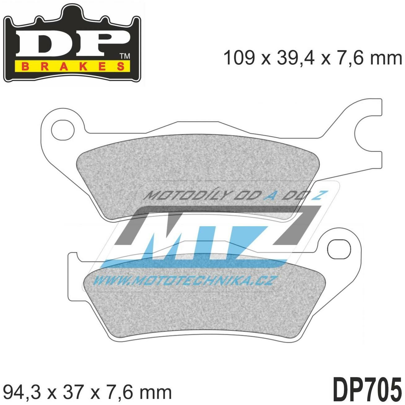 Obrázek produktu BRZDOVÉ DESTIČKY ORG GSX-R/S 125 DP705