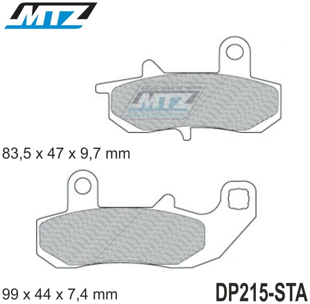 Obrázek produktu Destičky brzdové DP215-STA - směs Standard DP215-STA