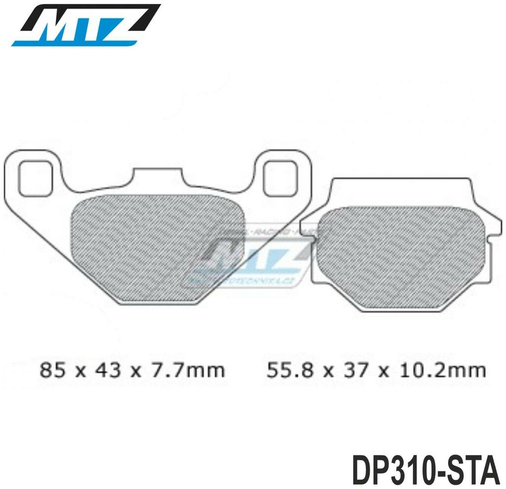 Obrázek produktu Destičky brzdové DP310-STA - směs Standard DP310-STA