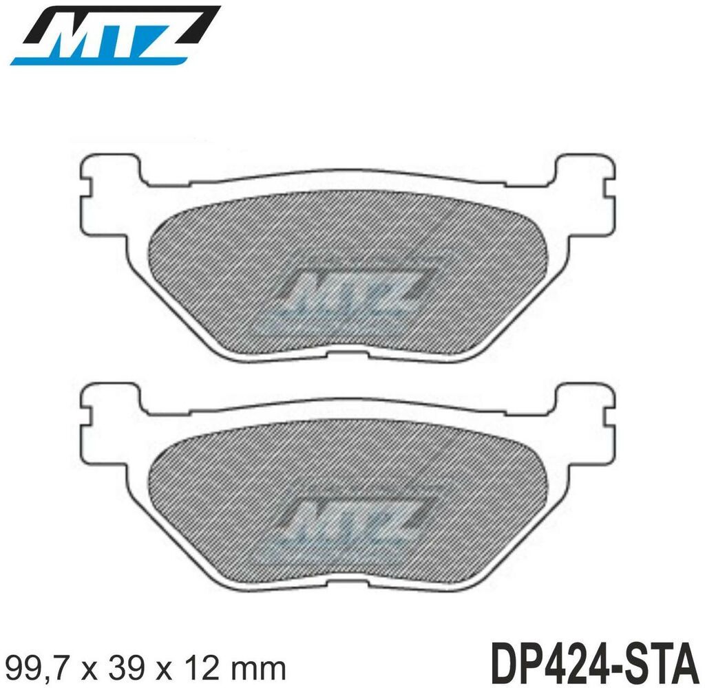 Obrázek produktu Destičky brzdové DP424-STA - směs Standard (dp424-sta) DP424-STA