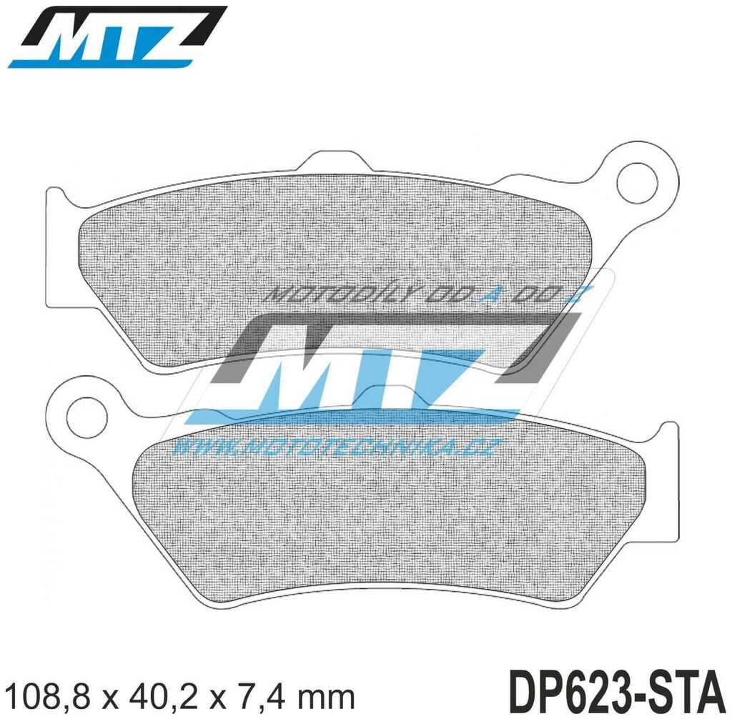 Obrázek produktu Destičky brzdové DP623-STA - směs Standard DP623-STA