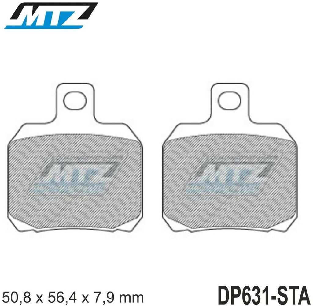 Obrázek produktu Destičky brzdové DP631-STA - směs Standard DP631-STA