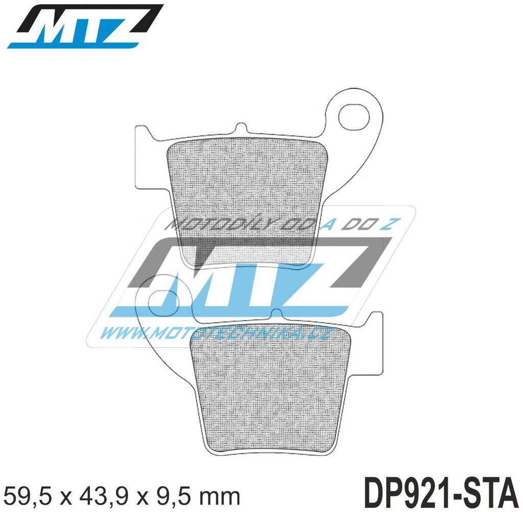 Obrázek produktu Destičky brzdové DP921-STA - směs Standard DP921-STA