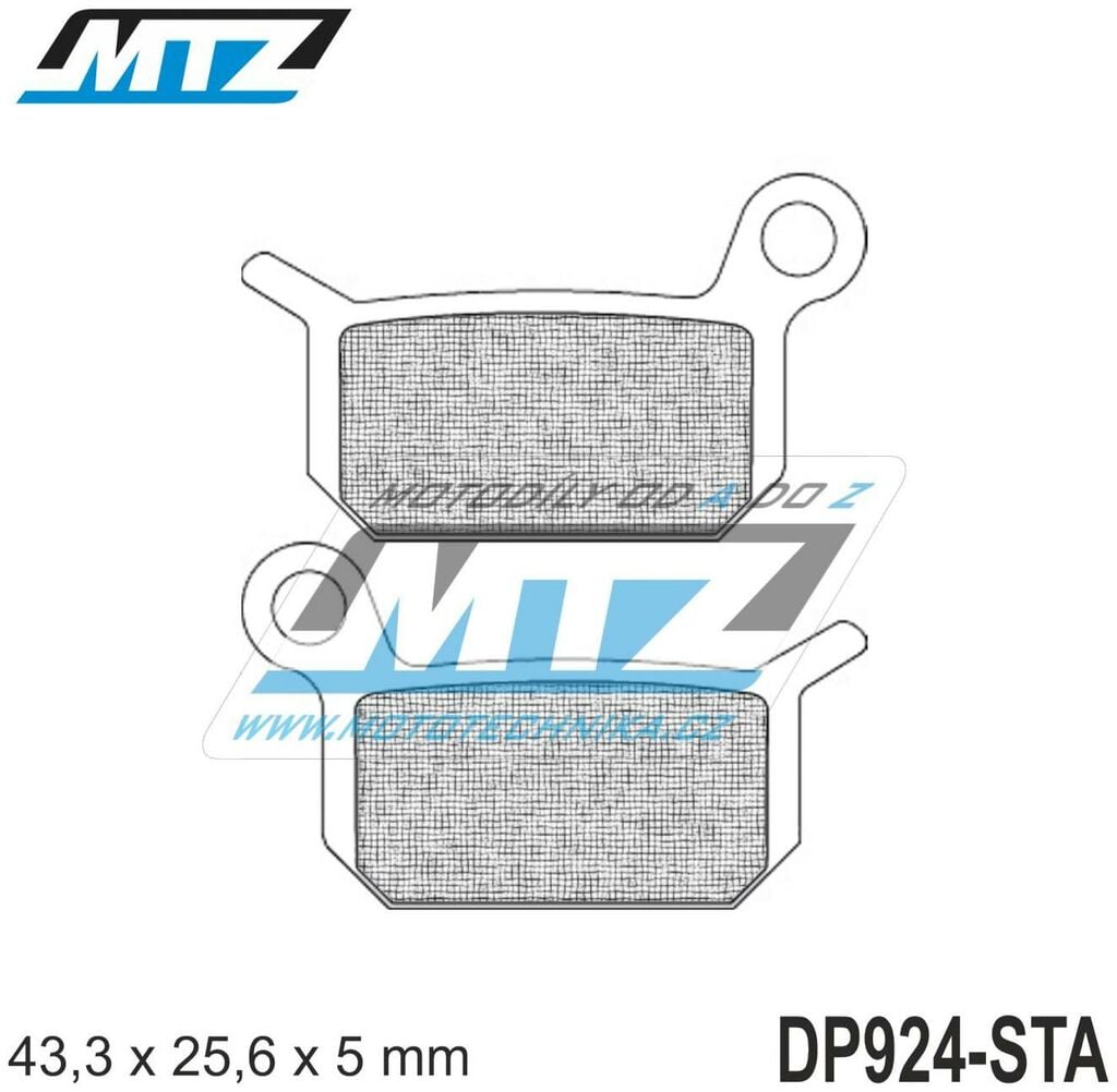 Obrázek produktu Destičky brzdové DP924-STA - směs Standard DP924-STA