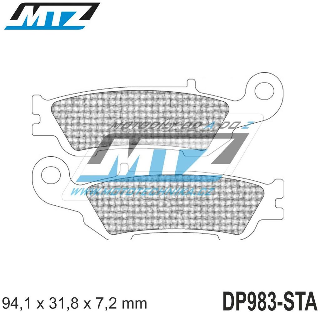 Obrázek produktu Destičky brzdové DP983-STA - směs Standard DP983-STA