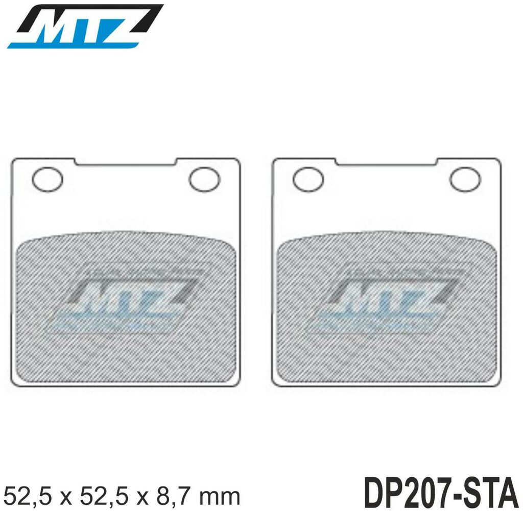Obrázek produktu Destičky brzdové DP207-STA - směs Standard DP207-STA
