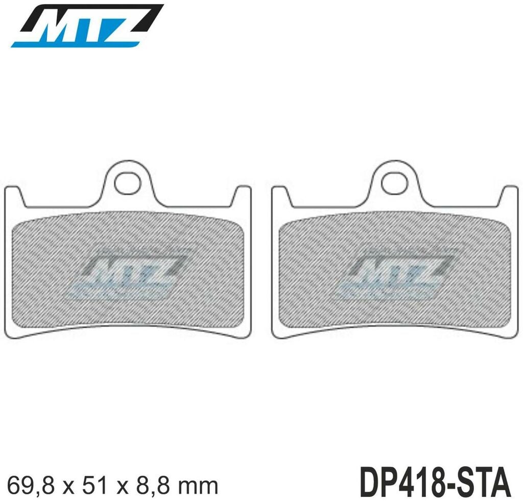 Obrázek produktu Destičky brzdové DP418-STA - směs Standard DP418-STA