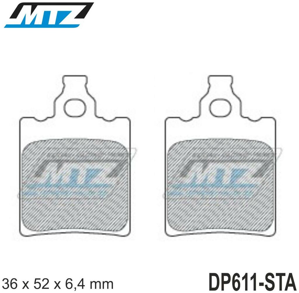 Obrázek produktu Destičky brzdové DP611-STA - směs Standard DP611-STA